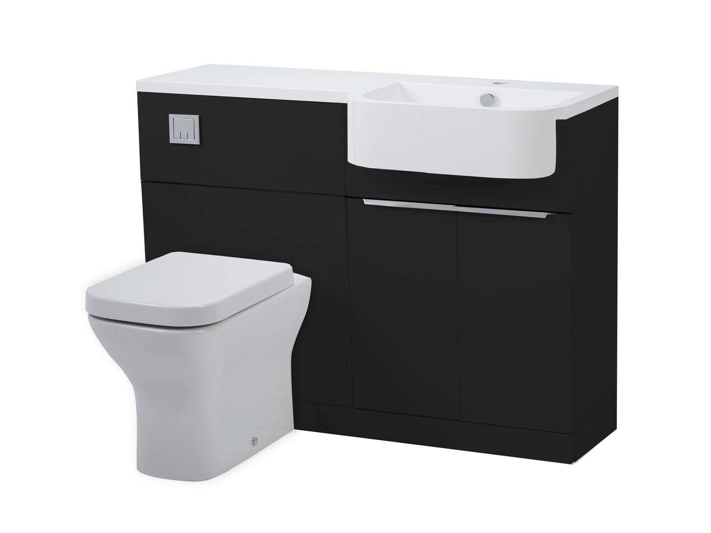 Tavistock Match 1200mm R/H Two Door Basin and W/C in Multiple Finishes