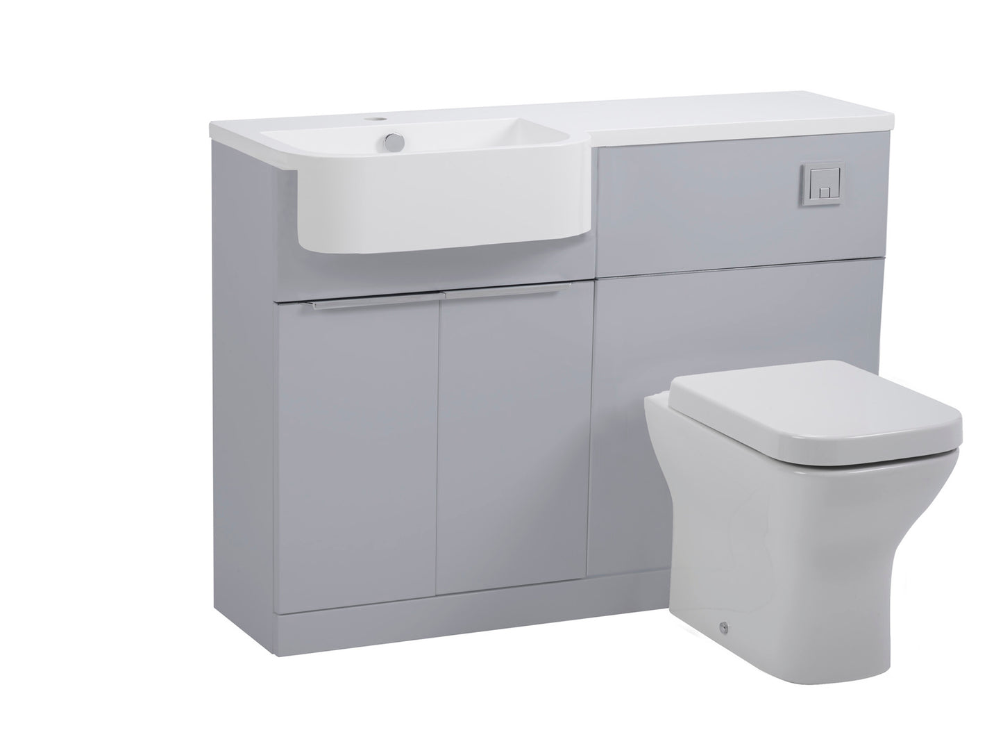 Tavistock Match 1200mm L/H Two Door Basin and W/C in Multiple Finishes