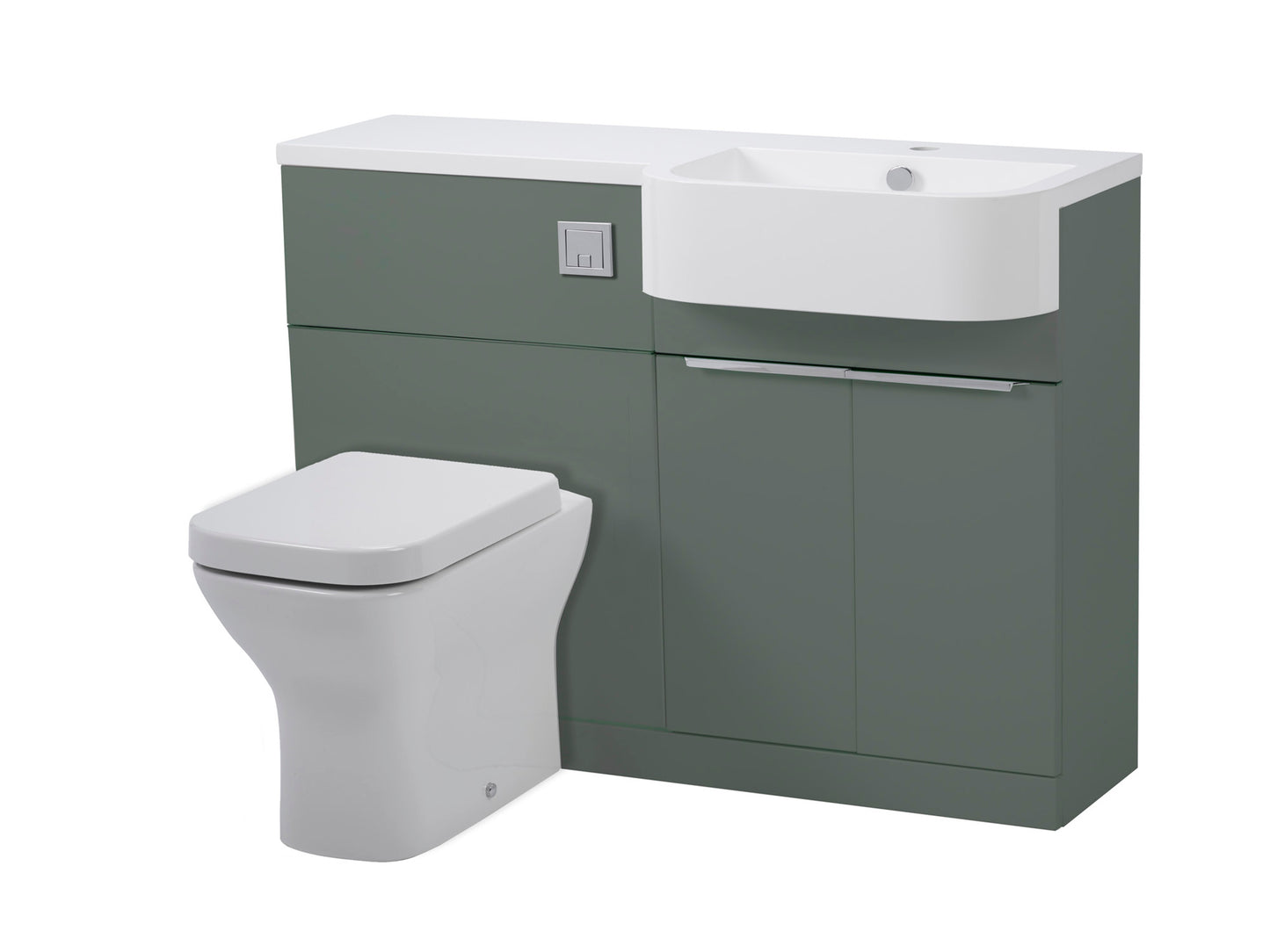 Tavistock Match 1200mm R/H Two Door Basin and W/C in Multiple Finishes
